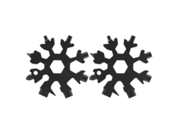 Kit De 2 Llaves Multiusos Snowflake 18 En 1, Herramienta Portátil De Acero Al Carbono Para Uso En Exteriores.