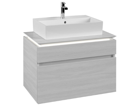 Módulo de lavabo Villeroy &amp Boch Legato B602 800x550x500mm lavabo central iluminación LED