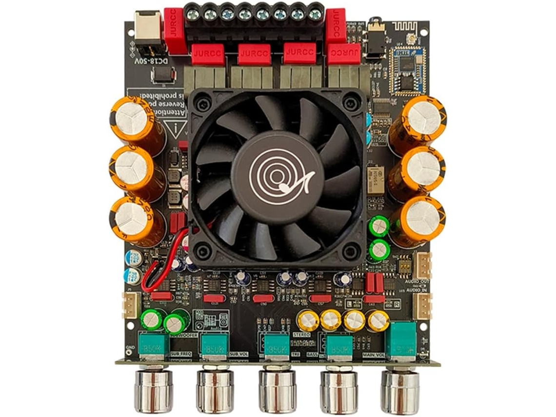 Amplificador Bluetooth Aptx3, Subwoofer De Sonido Envolvente 3d De 2 Canales, 300 W X 2 + 600 W De Potencia Nominal A