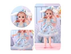 Muñeca de 30 cm, muñeca princesa con vestido
