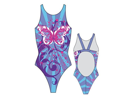 Traje de baño para Mujer TURBO Butterfly Stars Pro Resist Azul para Natacion (L)