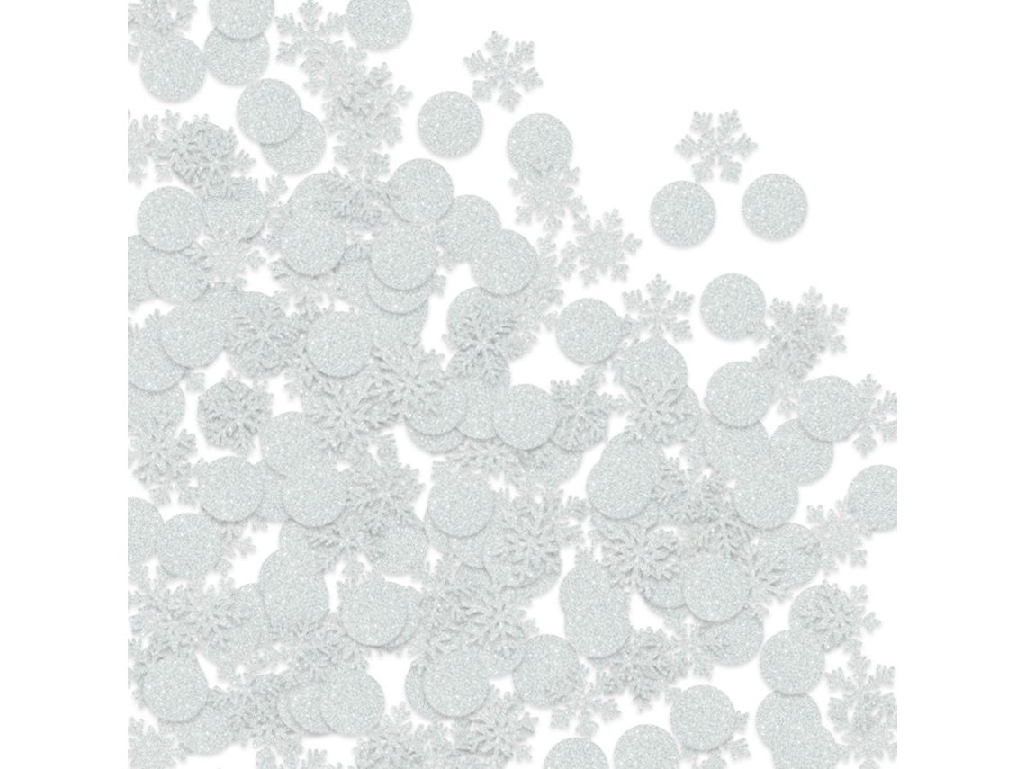 Confeti de copo de nieve blanco para fiestas de Navidad y Año Nuevo TRUYUETY