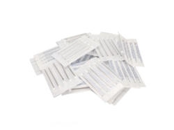 100 agujas desechables de acero inoxidable para piercings de 14 g para orejas, nariz, ombligo, pezón y labio (Aiaididiy)