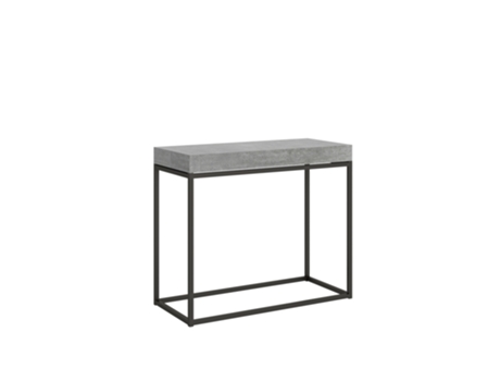 Consolas Nordica Premium Extensible hasta 300 cm ITAMOBY (90 x 40 x 77 cm - Paneles de Melamina - Cemento)