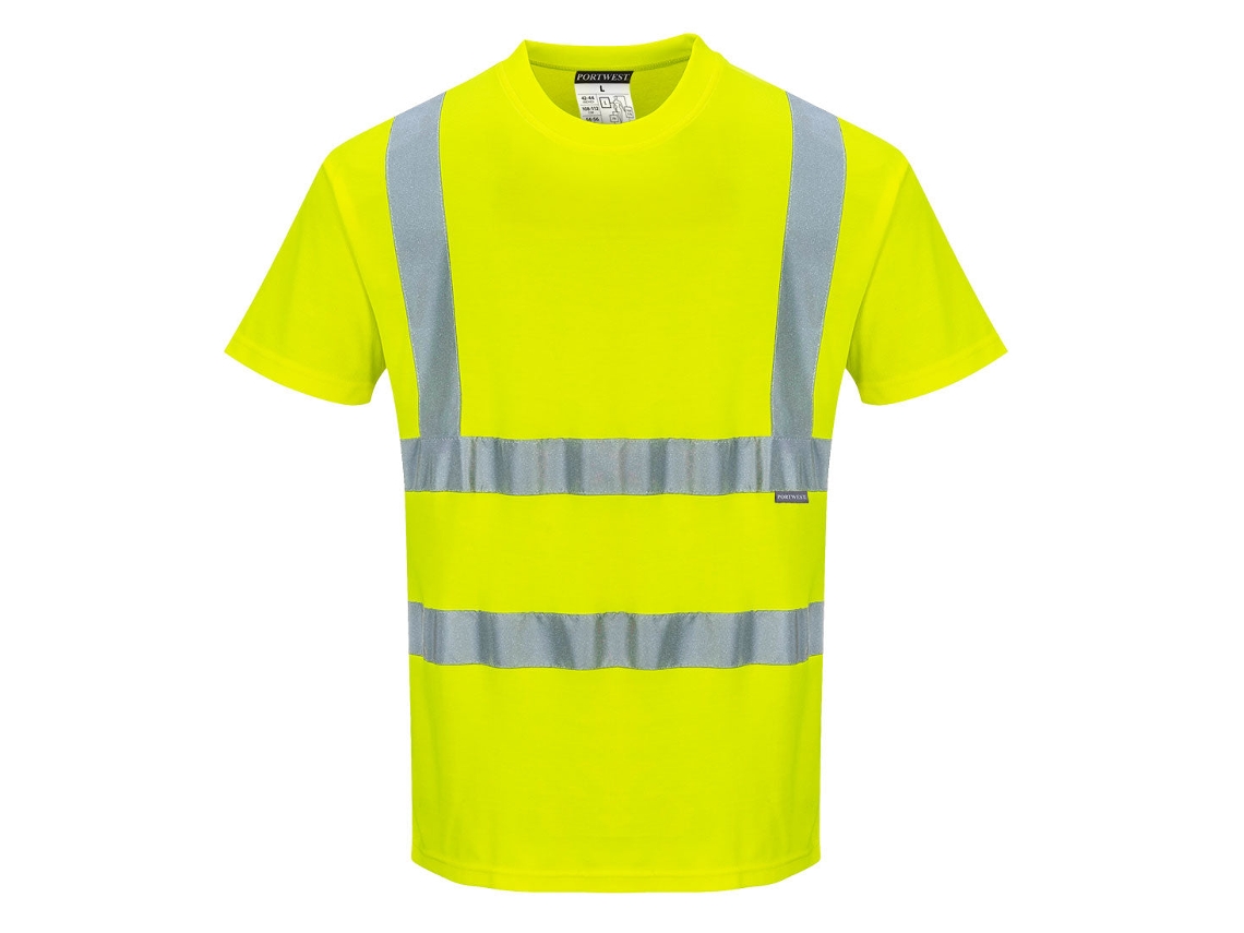 Camiseta de manga corta Portwest Cotton Comfort / Amarilla / M