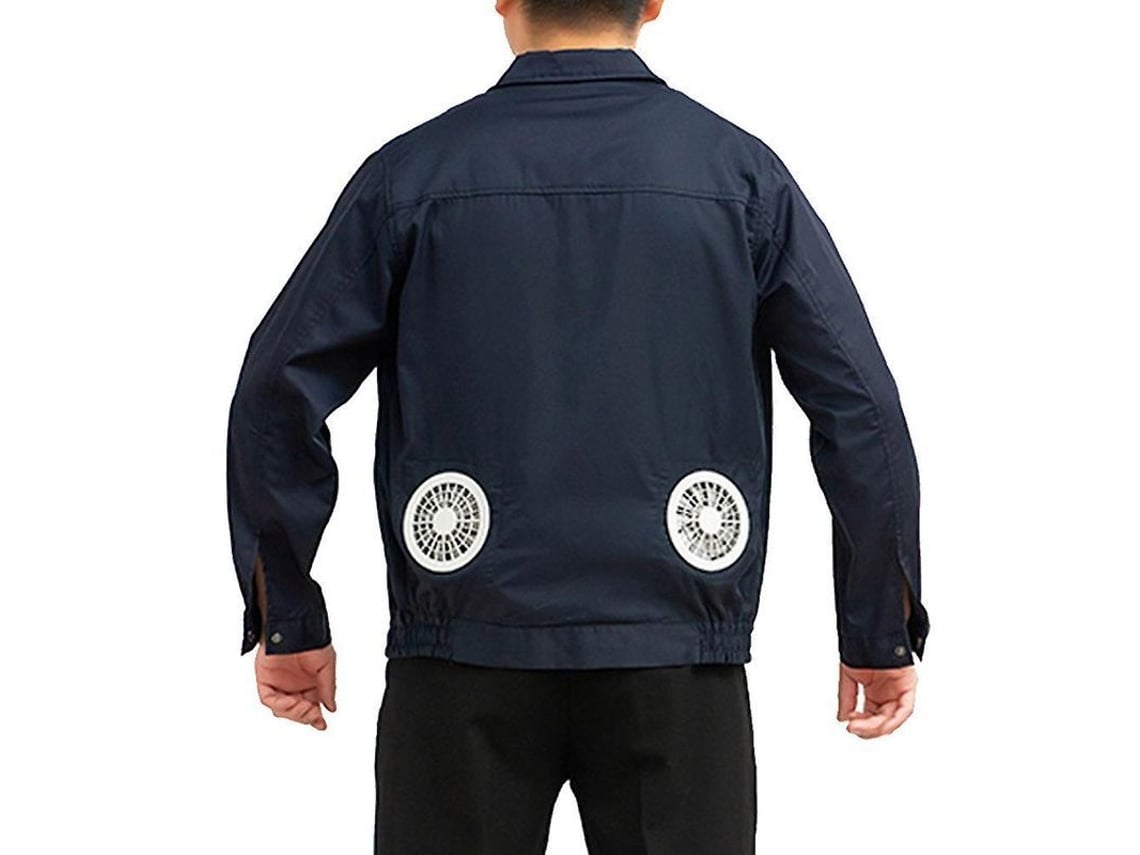 2026-14742-chaqueta Ventiladora Para Exterior Verano - Traje Aire Acondicionado Para Trabajo De Construcción Azul Xxl