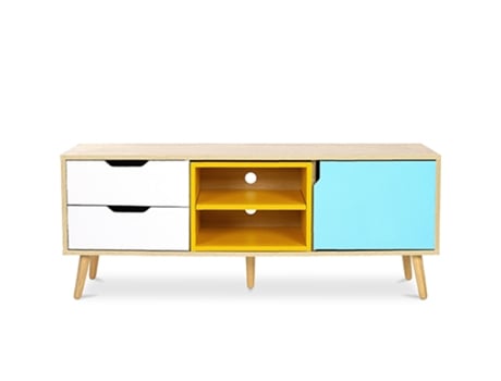 Mueble TV de madera de diseño escandinavo Ax 35x120x47cm SCANDINAVIAN STYLE