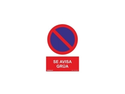 Placa De Advertencia De Grúa 210x297mm Rd40041 Normaluz