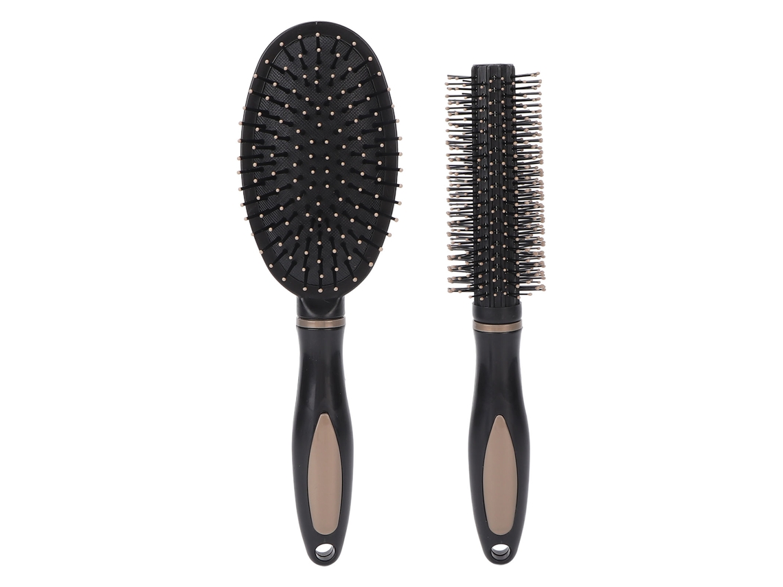 Set Multifuncional De Peine Para El Cabello Con Cepillo Desenredante Y De Peinado Y Rodillo.