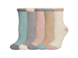 2026-calcetines Peludos Para Mujeres, Calientes Y Suaves, Para Invierno, Zapatillas De Casa, Regalo Navideño, 5 Pares
