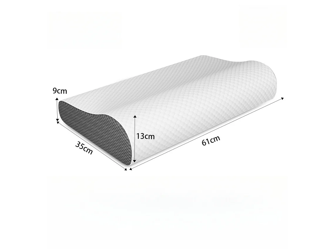 Almohada Para El Cuello Con Espuma Viscoelástica Transpirable Y Protección Para El Cuello (gris) Cuich
