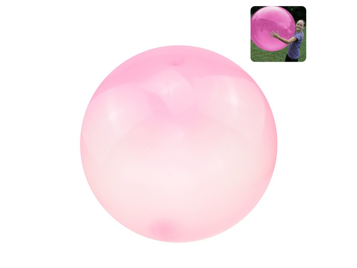Bola gigante de burbujas. Inflable con agua o aire, 120 cm.