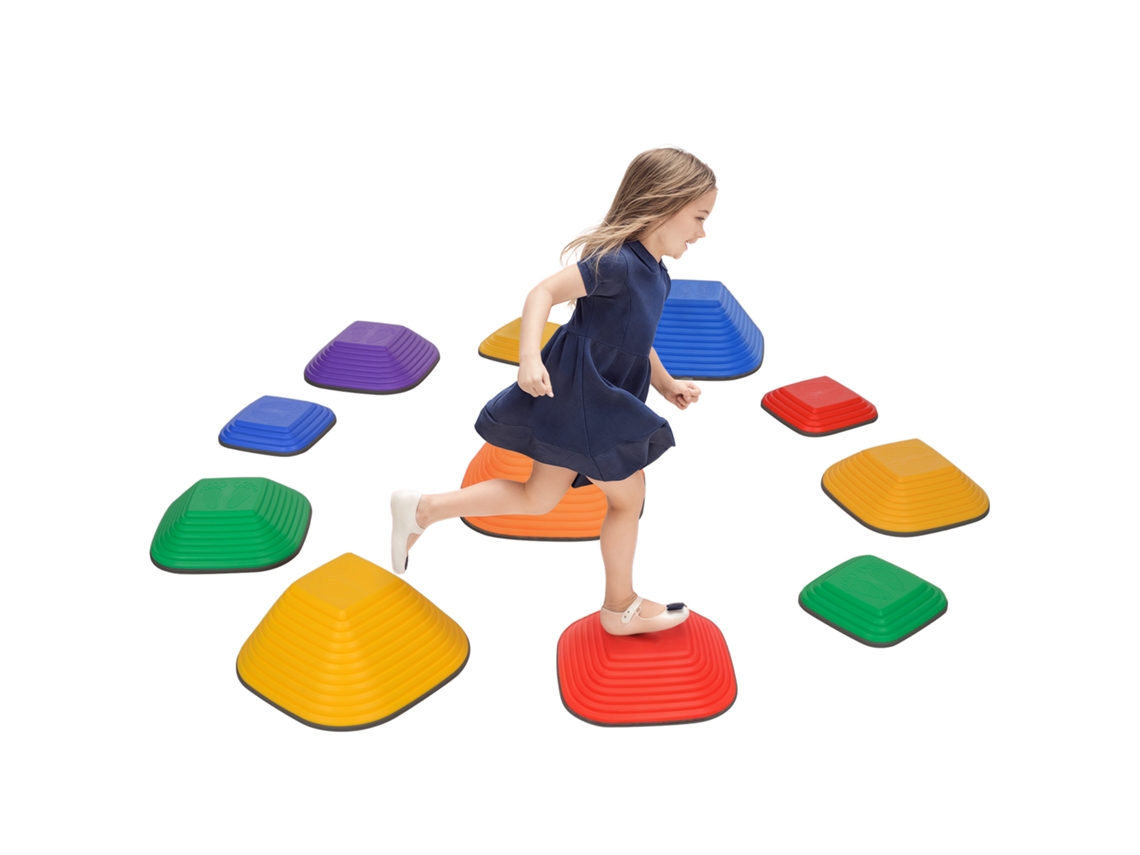 Juego 11 Piedras Equilibrio Niños Apilables Antideslizantes Motricidad