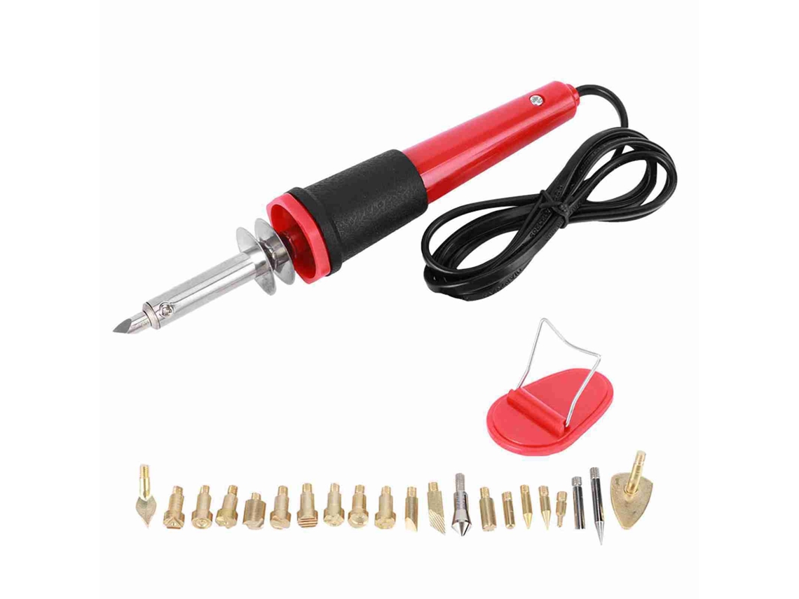 Herramienta De Pirograbado Y Soldadura Eléctrica De 30 W Con Puntas Para Grabado En Madera, Enchufe Británico, Ac220v