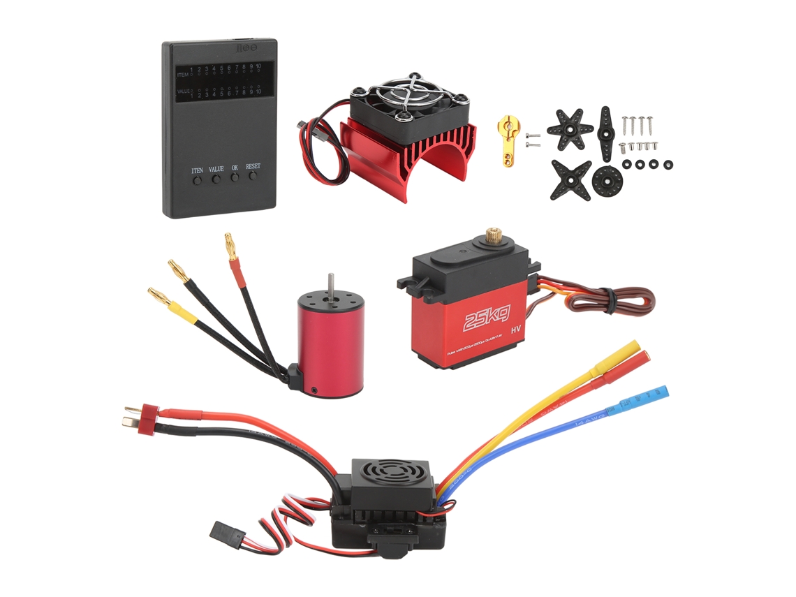 Servomotor de 25 kg para coches RC a escala 1/10, modelo S3650 de 2300 kV.