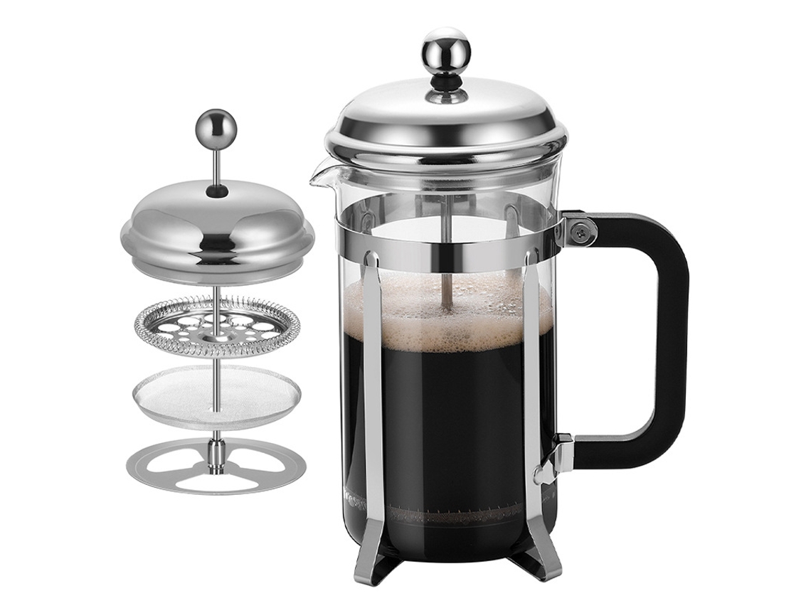 Cafetera de prensa francesa con filtro de acero inoxidable y mango sin BPA (350 ml)