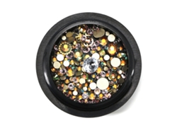 1 Caja de Decoraciones para Uñas con Purpurina y Diamantes de Imitación - Herramienta de Manicura DIY 02