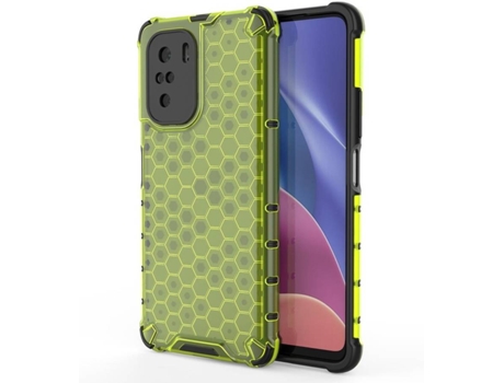 Funda Xiaomi Redmi K40/K40 Pro/K40 Pro Plus/Poco F3 LMOBILE Honeycomb Armor (Verde)