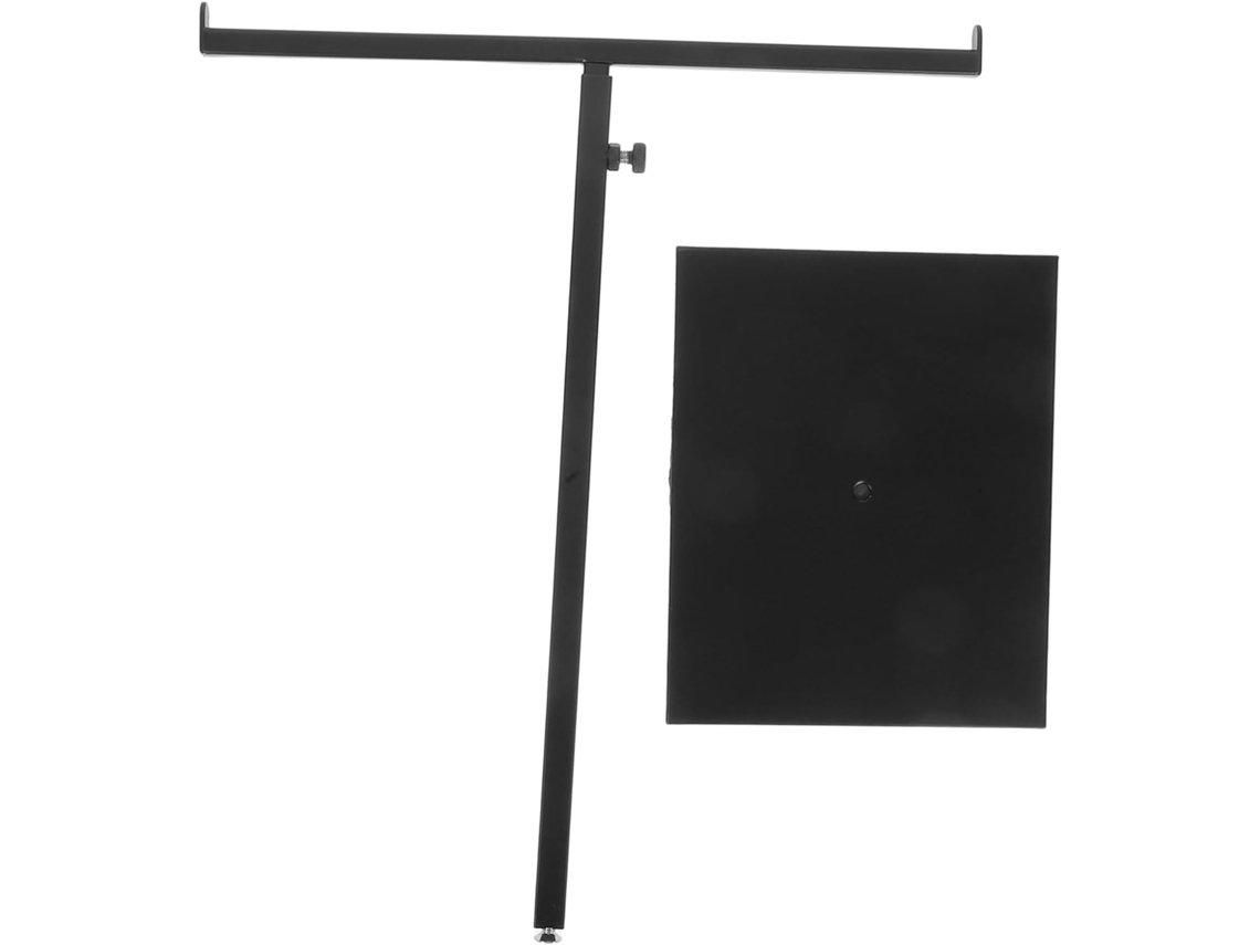 Toallero ajustable de acero inoxidable en color negro, estable y extensible, ideal para baño y cocina, Slowmoose