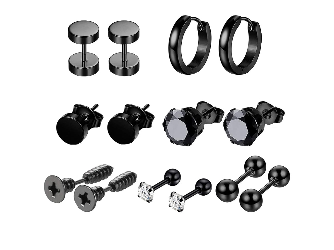 14 Elegantes Pendientes Para Hombre, Con Estilos Urbanos, De Fiesta Y Elegantes.