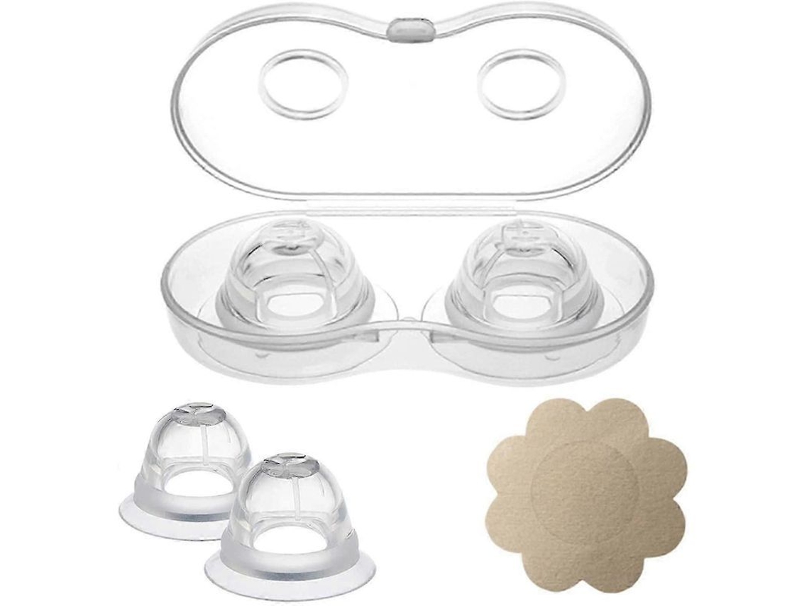 Corrector De Pezones De 24 Mm, Ventosa Para Pezones Invertidos, Planos Y Retraídos, Protector De Pezones De Silicona