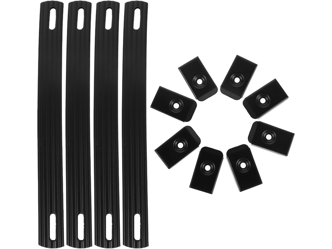 Juego De 4 Asas De Sujeción Laterales De 200 Mm De Hierro Y Pvc Para Cajas Acústicas.