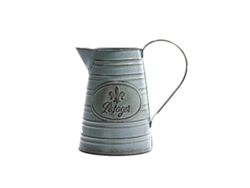 Jarrón de metal Shabby Chic para decoración floral NEVEANCE