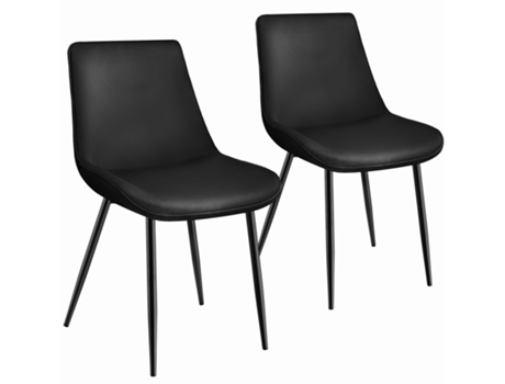 2 sillas de comedor Monroe aterciopeladas TECTAKE 59 x 48 x 82.5 cm