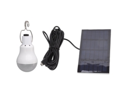 Lámpara Led Solar Portátil Y Recargable Para Tiendas De Campaña, Etc.