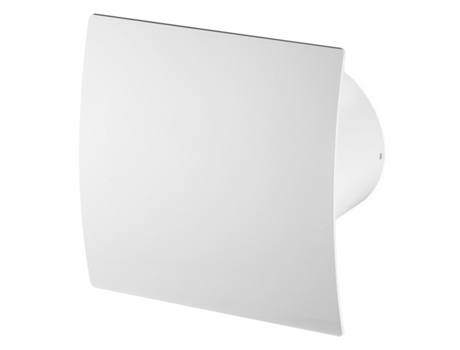 Ventilador extractor con temporizador de 100 mm, panel frontal ABS blanco, ventilación de techo y pared ESCUDO AWENTA