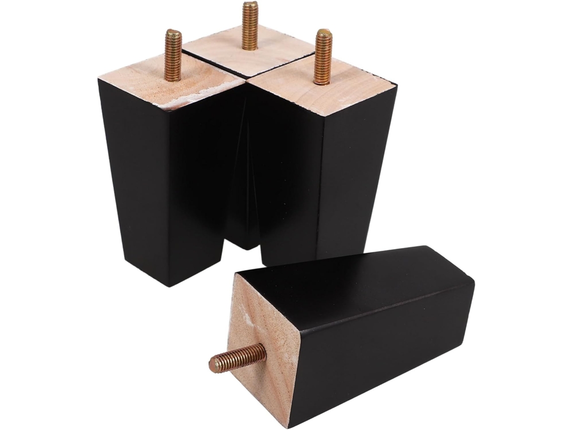 Juego De 4 Piezas De Herrajes De Repuesto De Madera Maciza Para Sofás, Mesas Y Armarios.