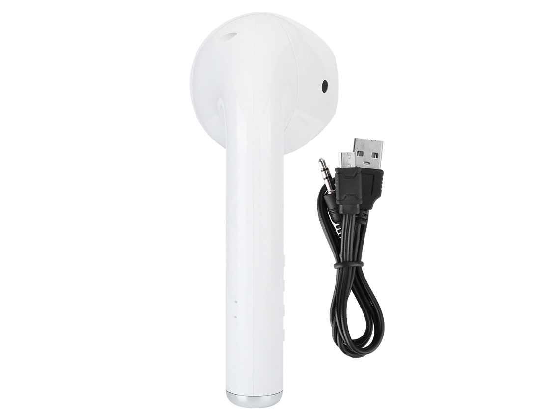 Altavoz Bluetooth Inalámbrico Con Diseño De Auriculares Gigantes, Compatible Con Tarjeta Tf, Color Blanco.