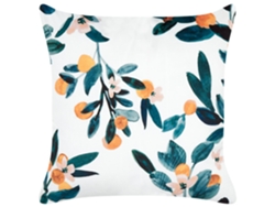 Cojín decorativo BELIANI Knautia de Terciopelo Blanco 45x45x10