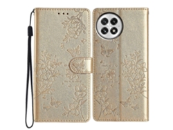 25-26 Butterflies And Flowers Leather Phone Case