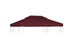 Cubierta Superior De Cenador 2 Niveles Burdeos 310 G/m² 4x3 M