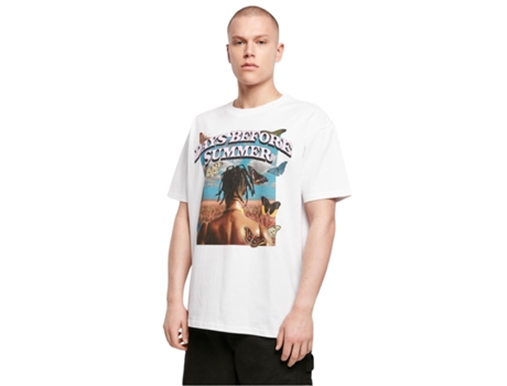 Camiseta MISTER TEE Oversize Tallas Grandes Days Before Blanco (3XL)