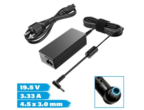 Cargador Para HP 250 G3 G2 G1 Clavija Azul 4.5X3.0Mm 19.5V 3.33A 65W