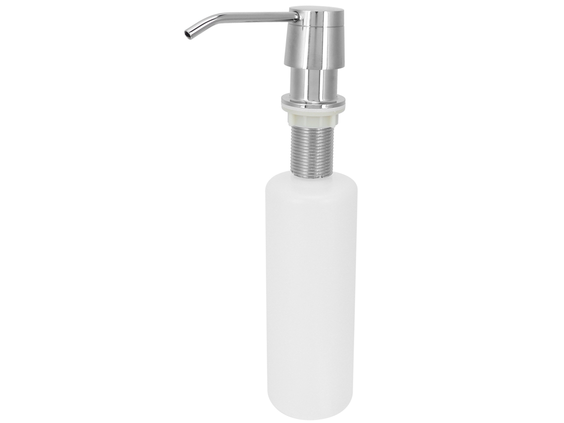 Dispensador De Jabón Integrado De 350 Ml, Acero Inoxidable 304, Para Fregadero De Cocina Y Baño Con Bomba.