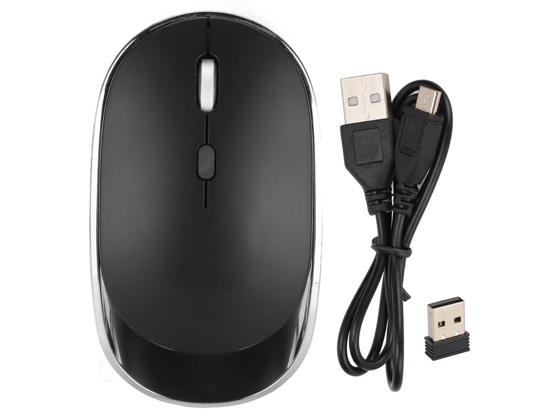 Baoj-2026rato Sem Fio Ultra Fino Silencioso 2 Modos De Carga Conexão 2.4g 3 Dpi Ergonômico Recarregável De 500mah Para Escritório Portátil