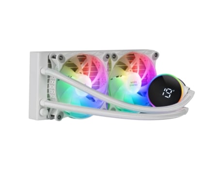 Refrigeración Líquida AIO MARS GAMING ML-LCD240 TDP 500W 2x Ventiladores FDB ARGB 120mm Pantalla LCD Opti-Chamber 3rd Gen Blanco