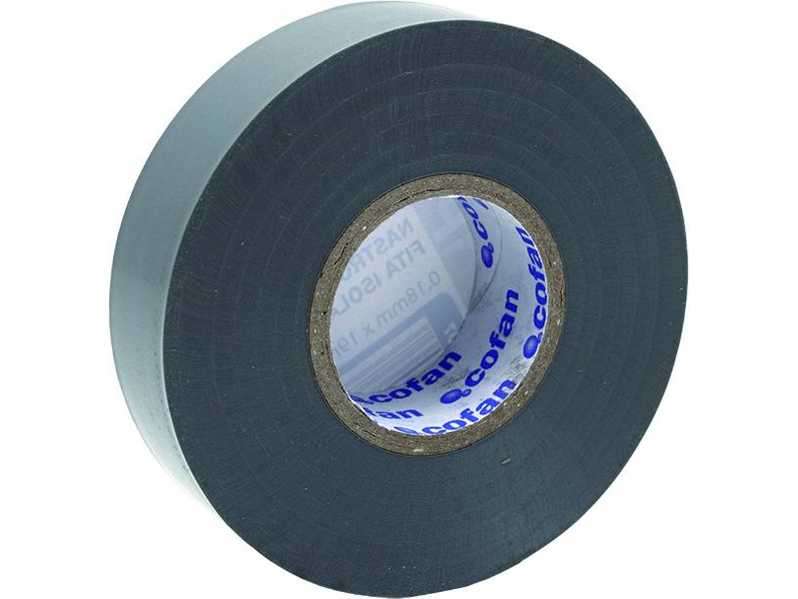 Cinta Aislante COFAN Gris (19 mm x 20 Metros)