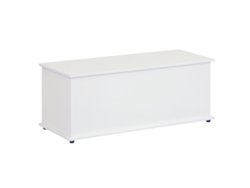 Banco Baúl De Almacenamiento Con Tapa Abatible Y Bisagras De Seguridad Banco Zapatero Mueble De Entrada 100x40x40 Cm Blanco