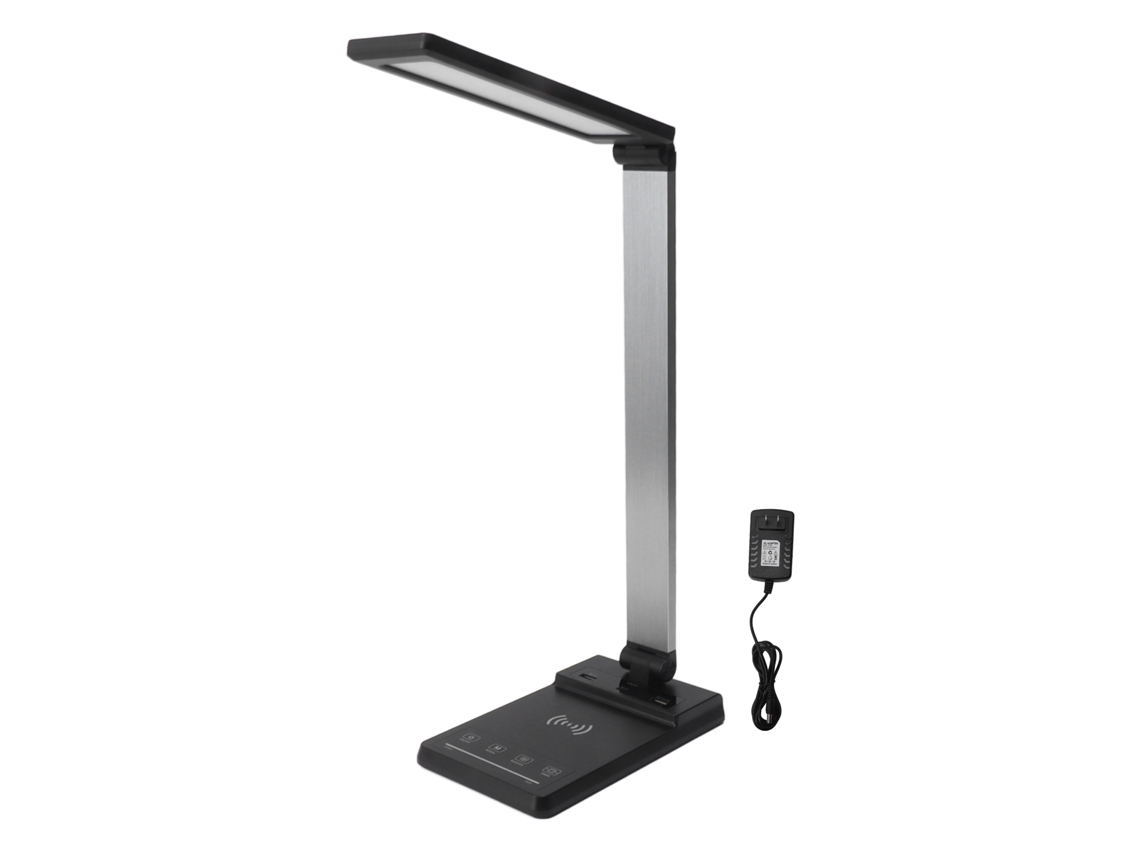 Rebe-lámpara De Escritorio Led Con Cargador Inalámbrico Puerto De Carga Rápida Pd3.0 100‑240v Plug Us