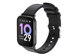 Reloj inteligente para mujer de 1.69 pulgadas con monitor de actividad física, frecuencia cardíaca, sueño, calorías, Android e iOS (negro)