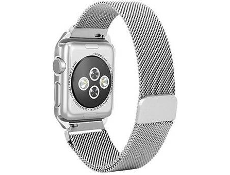 Kit Brazalete y Protector de Pantalla de Hidrogel para Apple Watch Series 6 PHONECARE Milanese Loop Gris