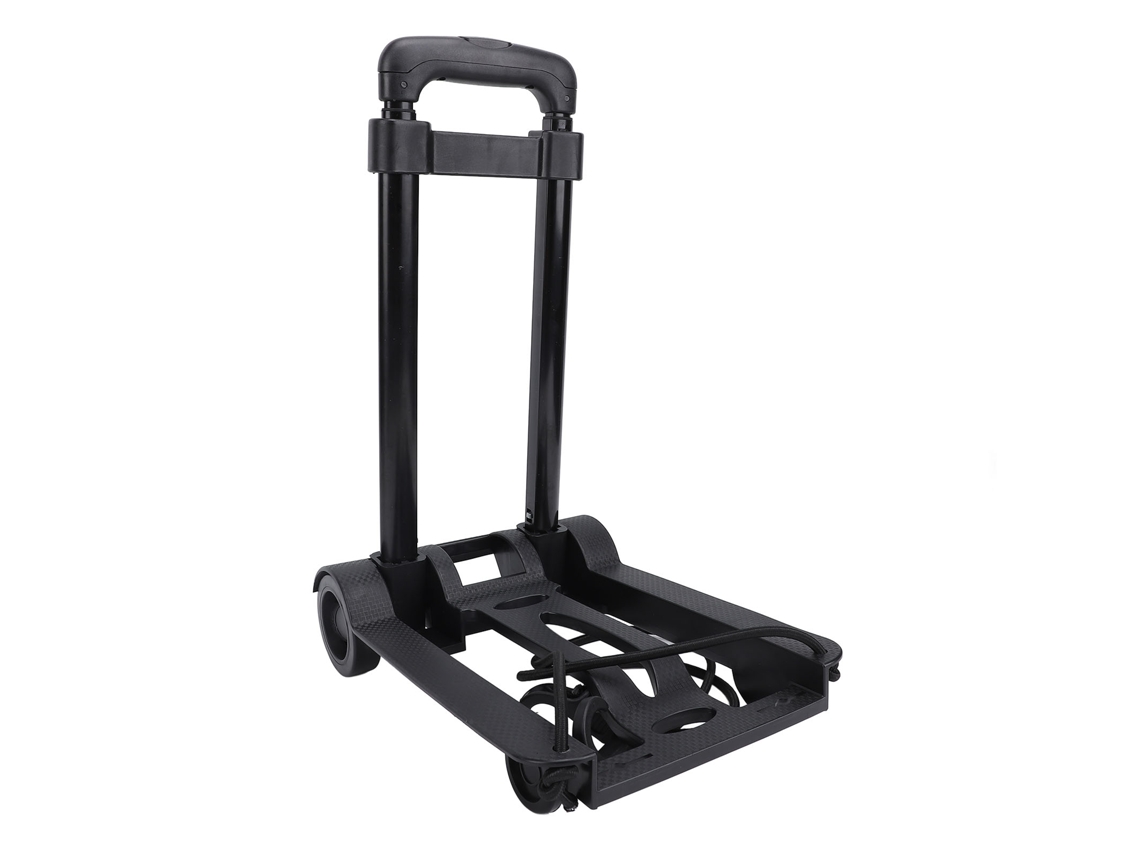 Carro De Mano Plegable Con Cuerda Elástica Plataforma Rodante Para Viaje Transporte Manejo Compras 30kg Carga