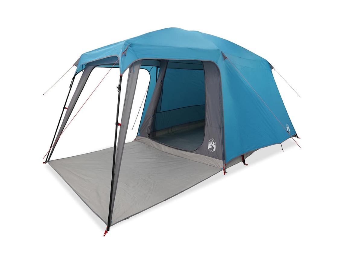 vidaXL Tienda de campaña iglú on porche 5 personas impermeable azul