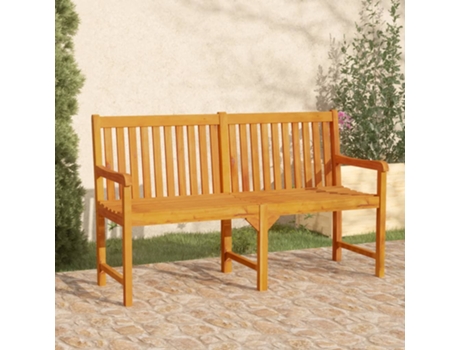 Banco de jardín VIDAXL Marrón Madera de acacia (150x55.5x90 cm )