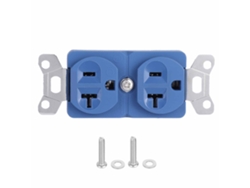 Tomacorriente Dúplex De Ca De Cobre Puro Con Baño De Rodio Para Receptáculo De Audio Mono De 20 A.