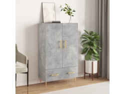 Lovely Home Aparador Alto 69,5X31X115 Cm Derivados de Madera Gris-Cemento